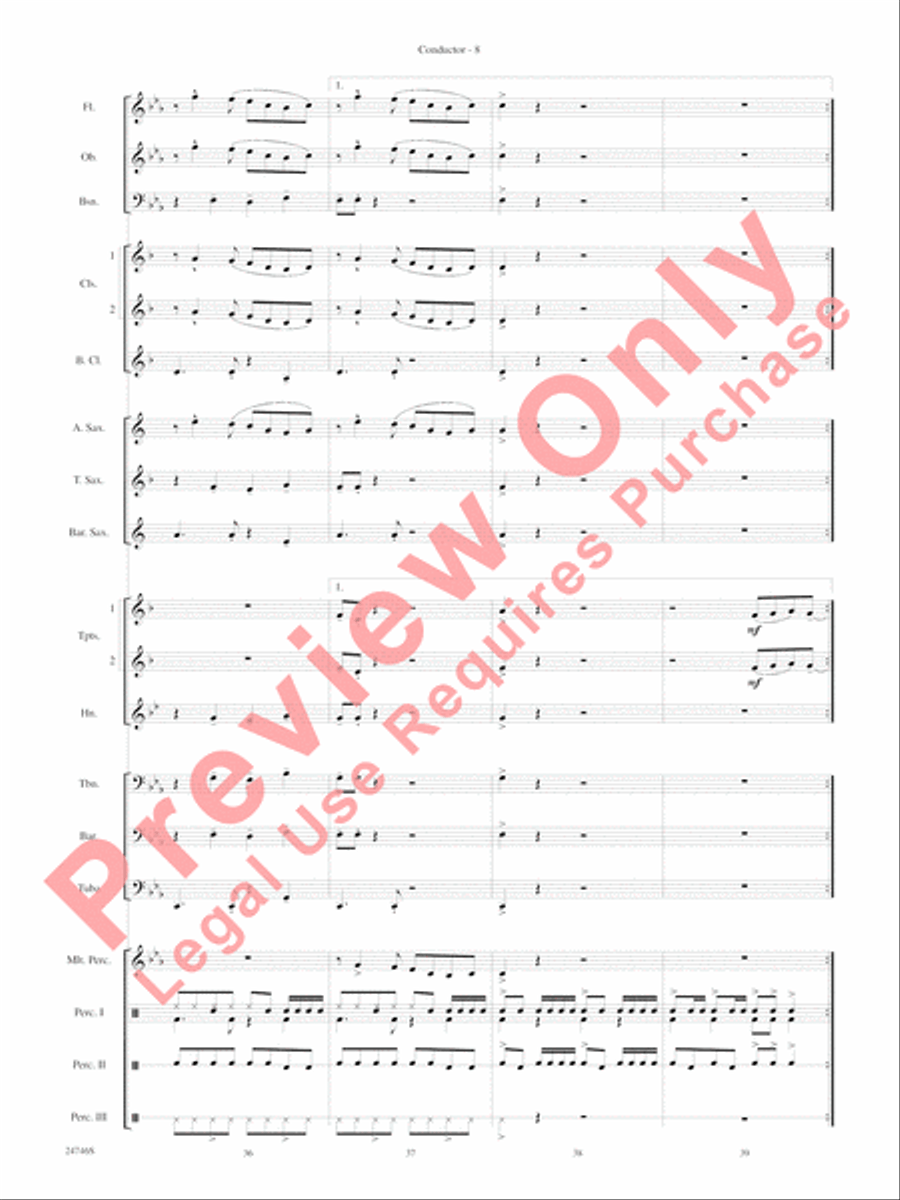Don't Cha Don't Cha Concert Band scores gallery preview page 11