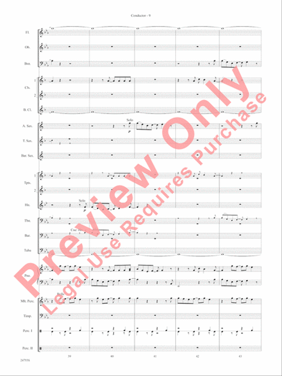 Magic Works (from Harry Potter and the Goblet of Fire) Concert Band scores gallery preview page 12