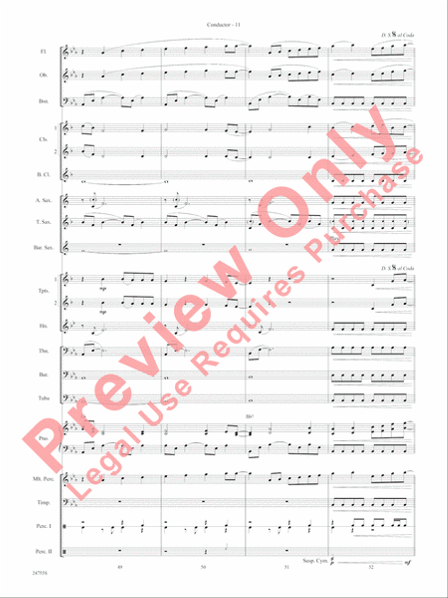 Magic Works (from Harry Potter and the Goblet of Fire) Concert Band scores gallery preview page 14