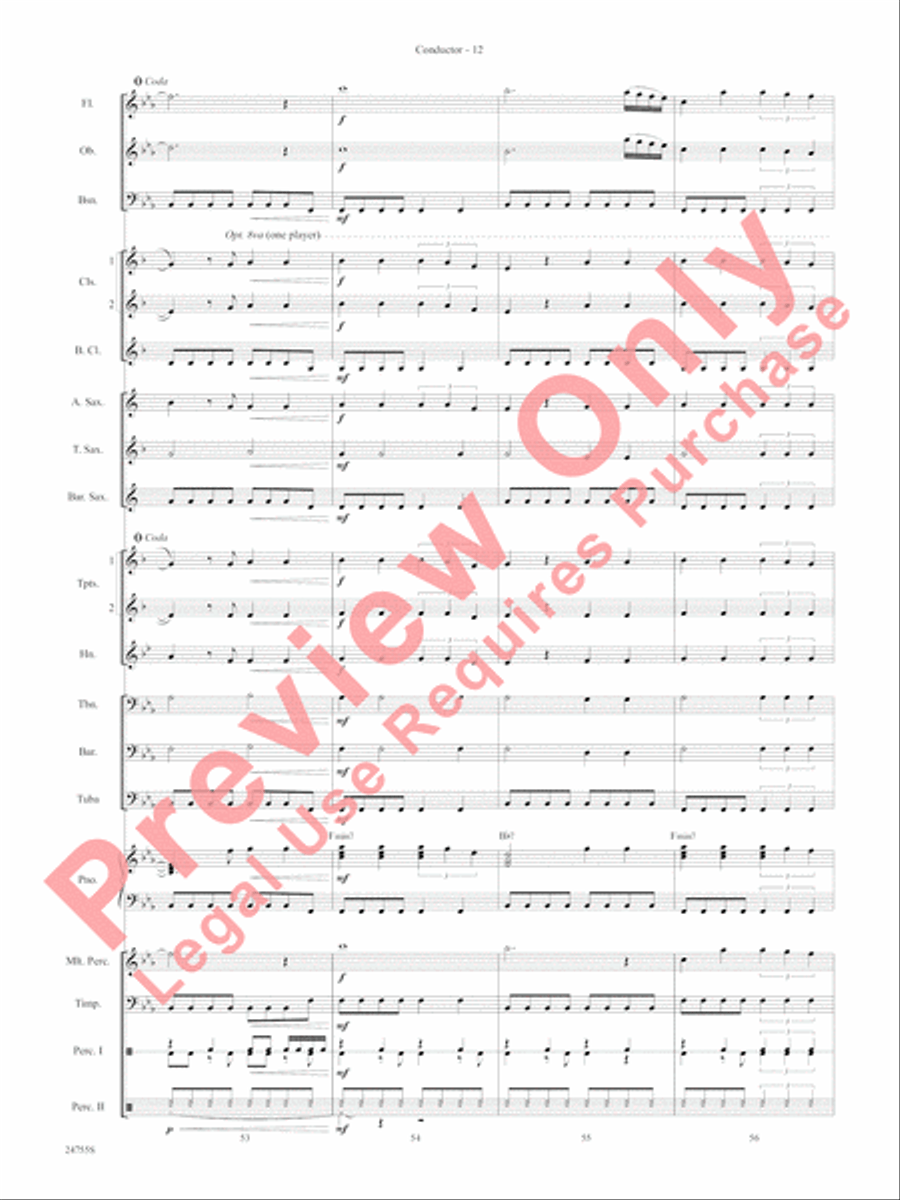 Magic Works (from Harry Potter and the Goblet of Fire) Concert Band scores gallery preview page 15