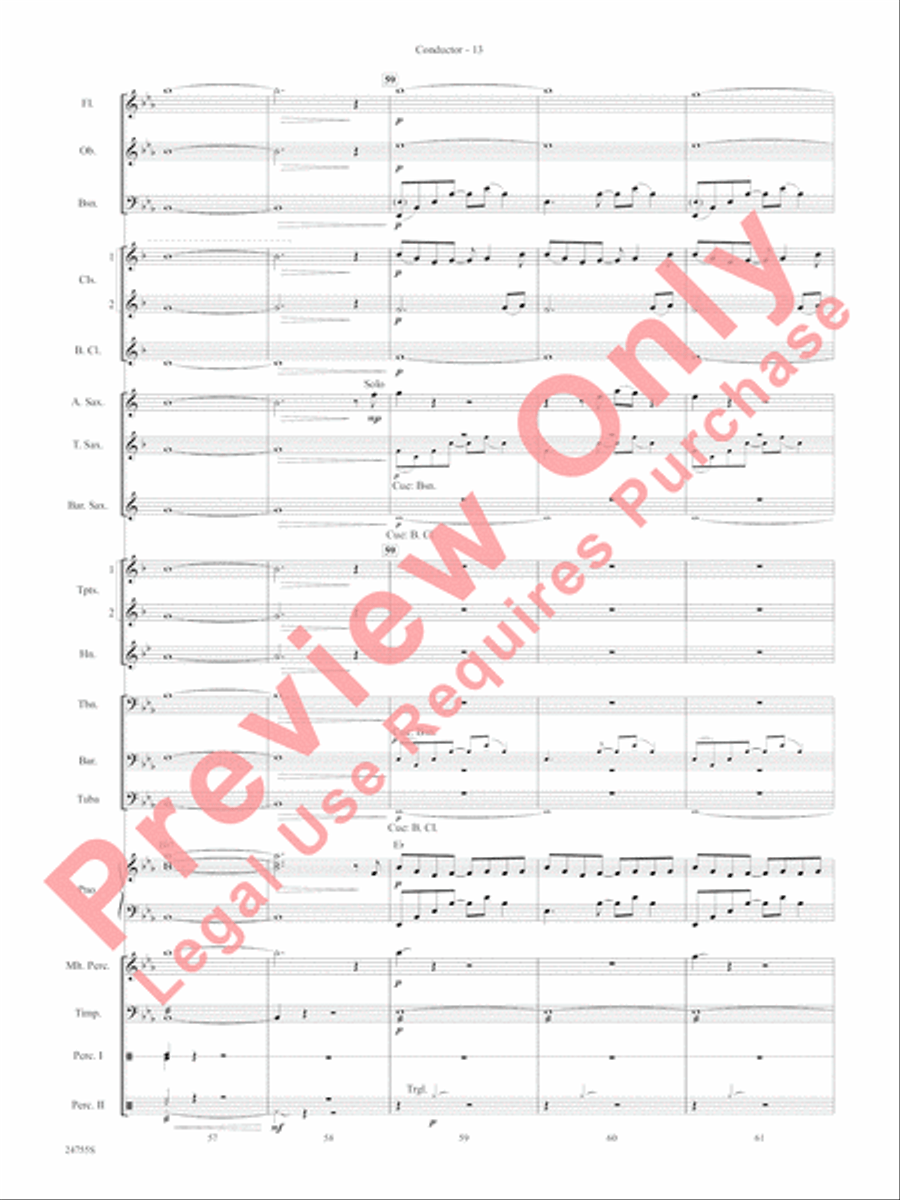 Magic Works (from Harry Potter and the Goblet of Fire) Concert Band scores gallery preview page 16