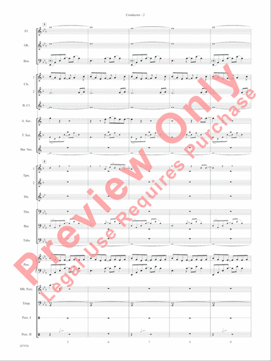 Magic Works (from Harry Potter and the Goblet of Fire) Concert Band scores gallery preview page 5