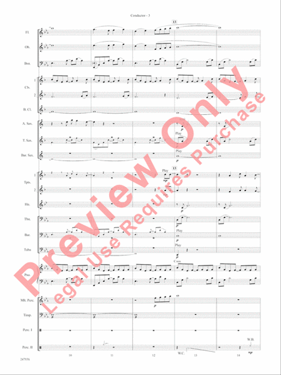 Magic Works (from Harry Potter and the Goblet of Fire) Concert Band scores gallery preview page 6