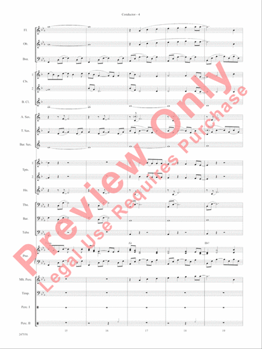 Magic Works (from Harry Potter and the Goblet of Fire) Concert Band scores gallery preview page 7