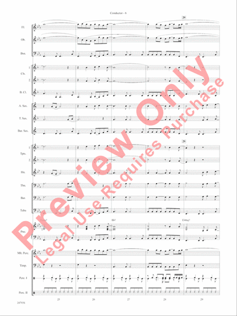 Magic Works (from Harry Potter and the Goblet of Fire) Concert Band scores gallery preview page 9