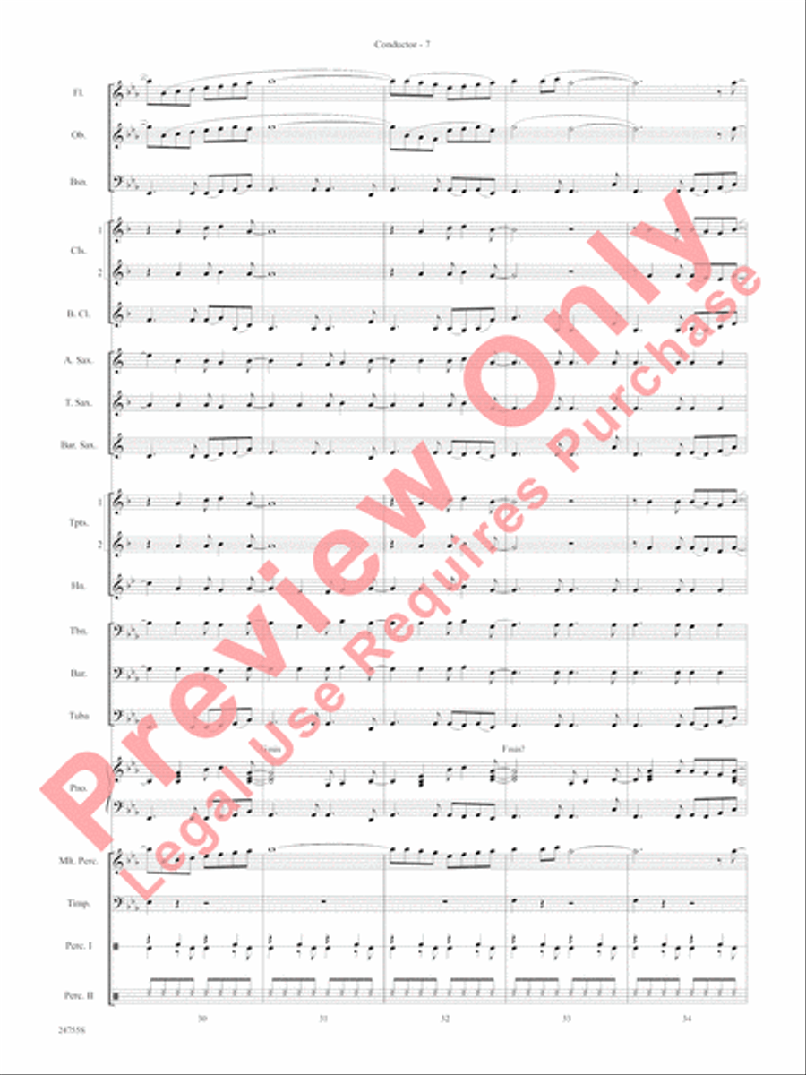 Magic Works (from Harry Potter and the Goblet of Fire) Concert Band scores gallery preview page 10