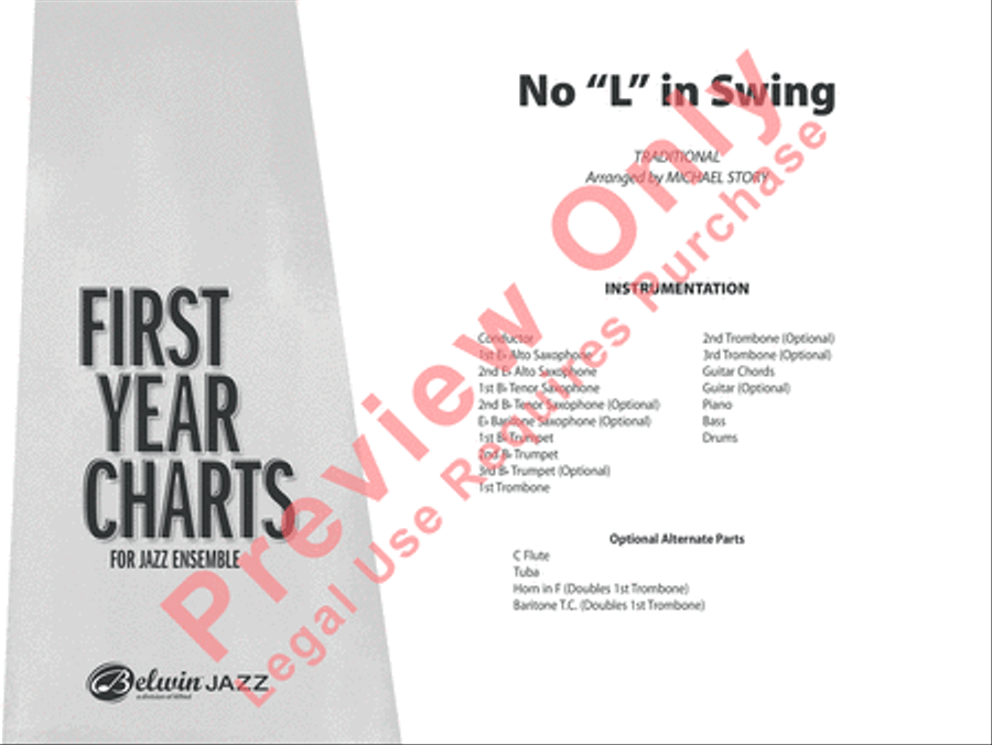 No L in Swing No L in Swing Jazz Ensemble scores gallery preview page 2
