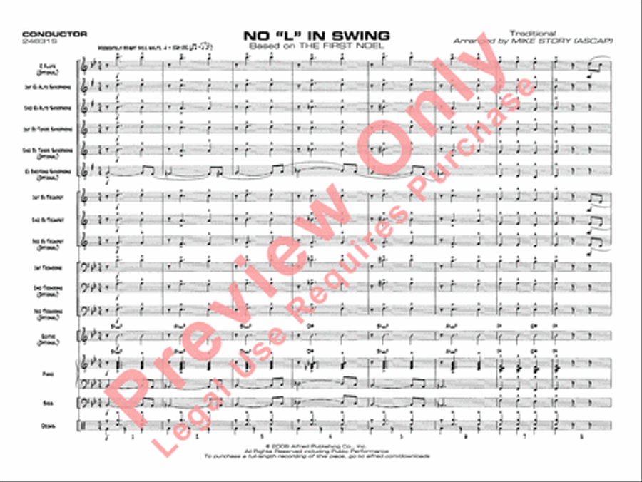 No L in Swing No L in Swing Jazz Ensemble scores gallery preview page 4