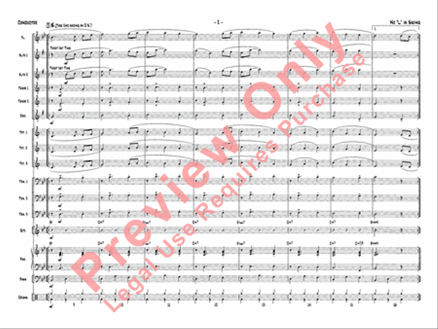 No L in Swing No L in Swing Jazz Ensemble scores gallery preview page 5