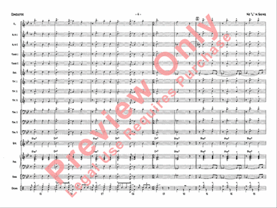 No L in Swing No L in Swing Jazz Ensemble scores gallery preview page 7