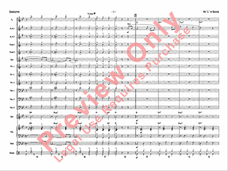 No L in Swing No L in Swing Jazz Ensemble scores gallery preview page 8