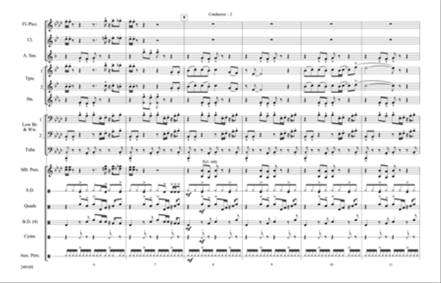 Play That Funky Music Marching Band scores gallery preview page 3