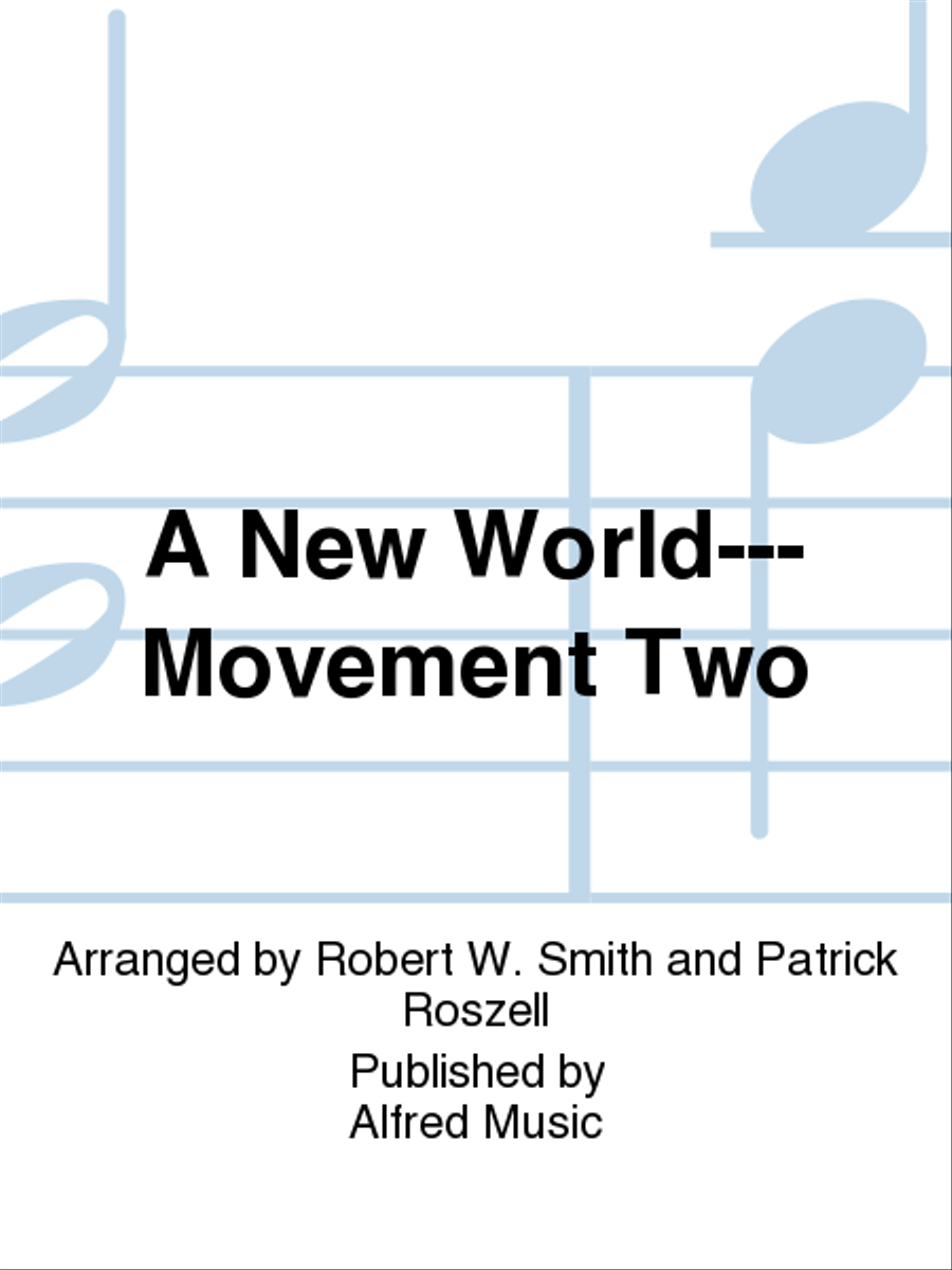 A New World---Movement Two Marching Band scores gallery preview page 1