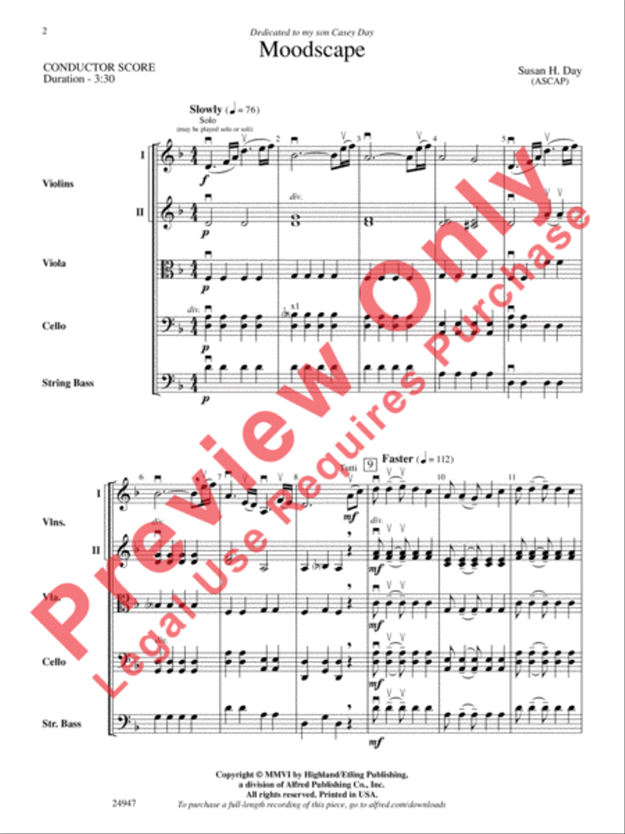 Moodscape Moodscape String Orchestra scores gallery preview page 3