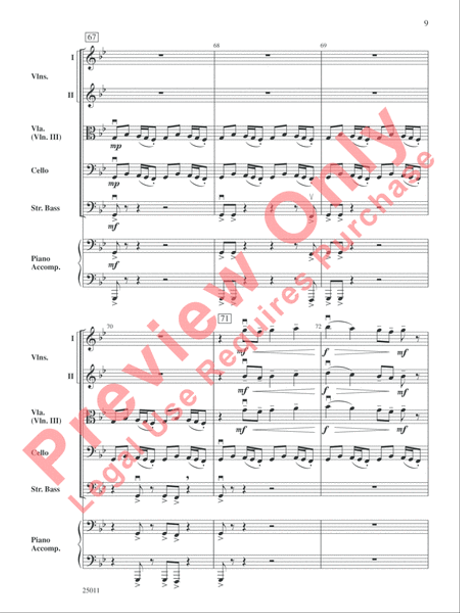 River of Dreams River of Dreams String Orchestra scores gallery preview page 10