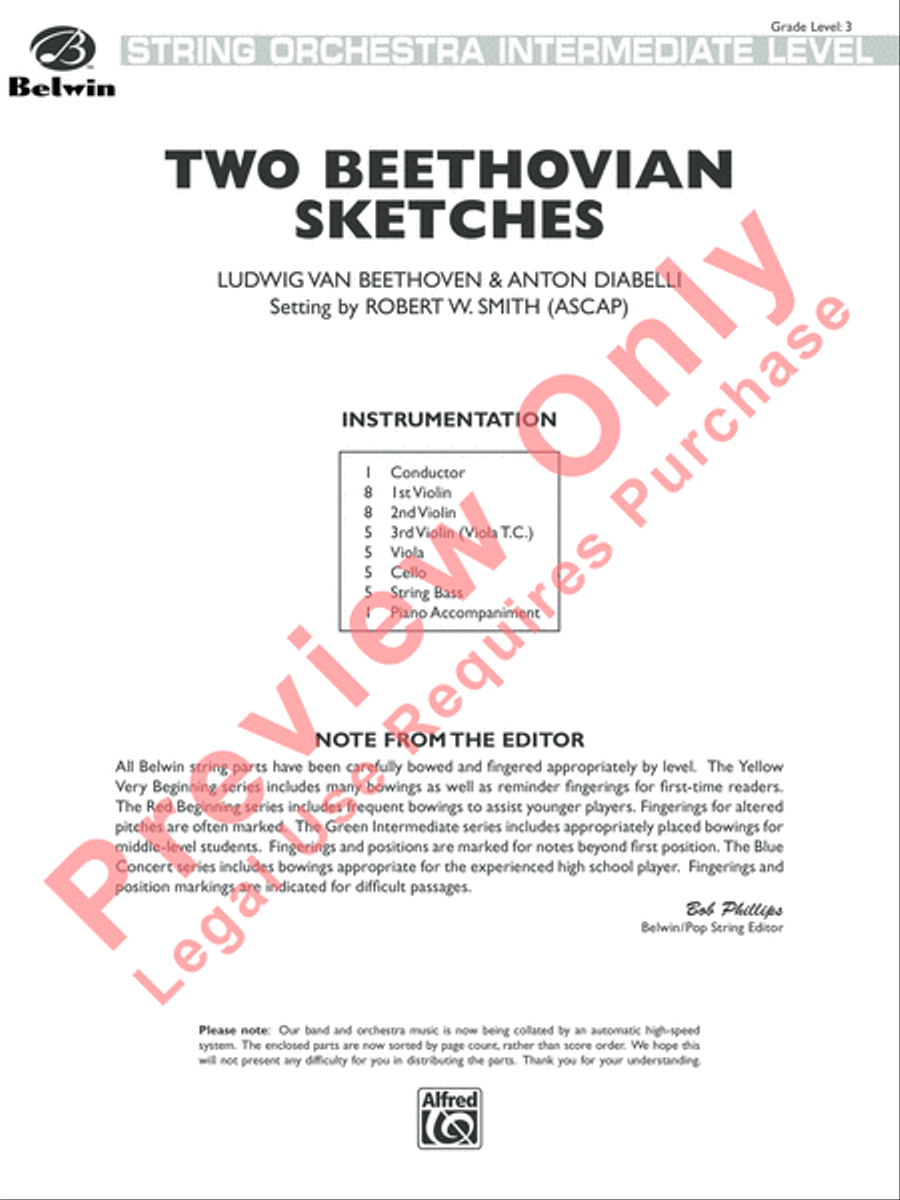Two Beethovian Sketches Two Beethovian Sketches String Orchestra scores gallery preview page 2