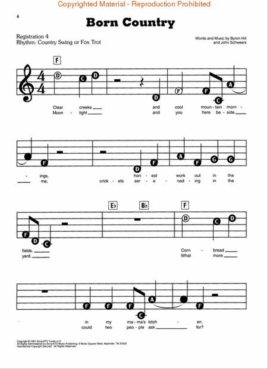 The Best of Alabama Electronic Keyboard scores gallery preview page 2