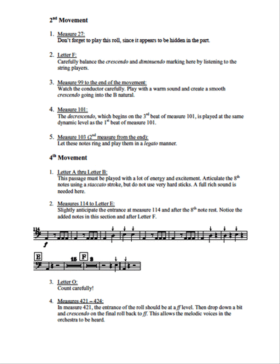 Symphonic Repertoire for Timpani scores gallery preview page 4