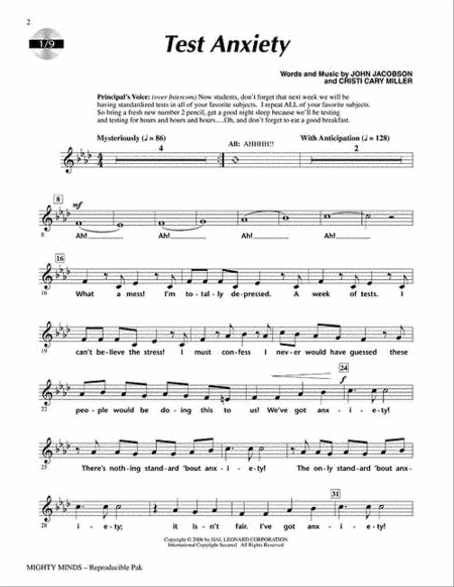 Mighty Minds! Choir scores gallery preview page 3