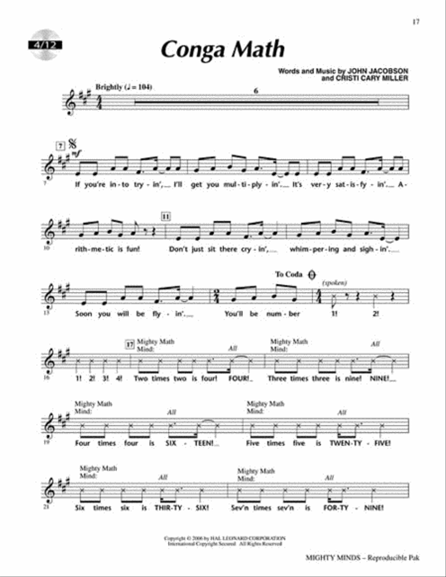Mighty Minds! Choir scores gallery preview page 5