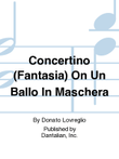 Concertino (Fantasia) On Un Ballo In Maschera