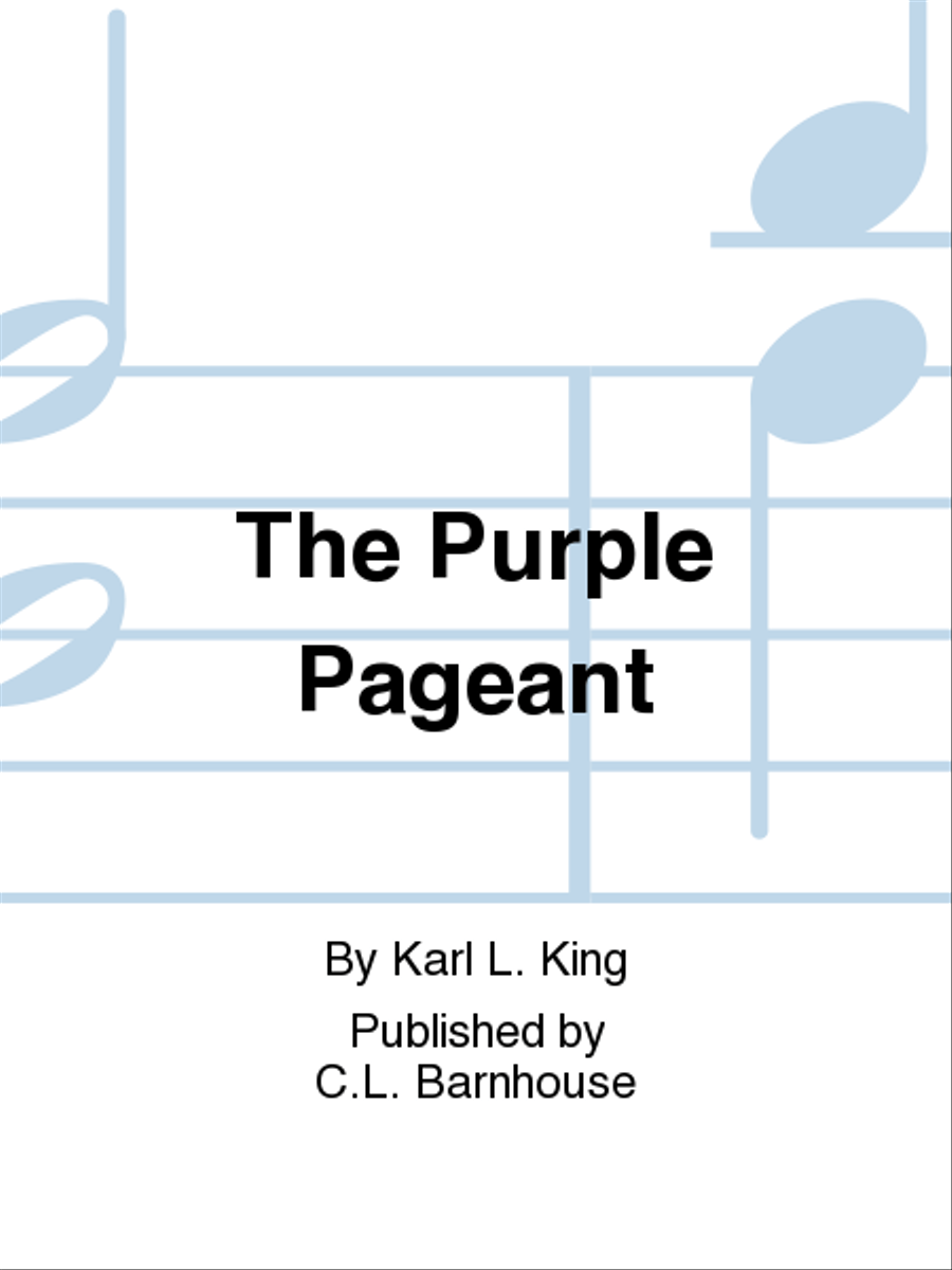 The Purple Pageant Concert Band scores gallery preview page 1
