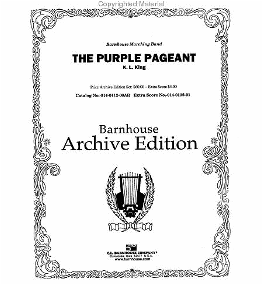 The Purple Pageant Concert Band scores gallery preview page 2