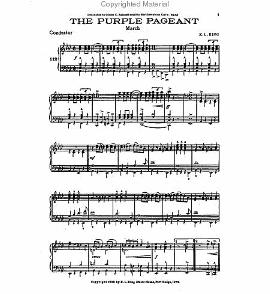 The Purple Pageant Concert Band scores gallery preview page 3