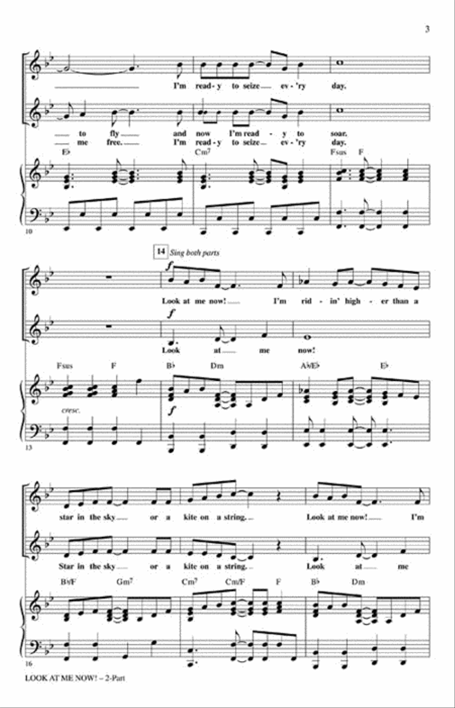 Look at Me Now! Look at Me Now! 2-Part scores gallery preview page 3