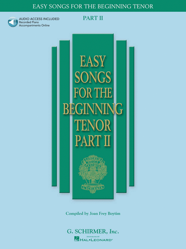 Easy Songs for the Beginning Tenor – Part II - Book/Online Audio
