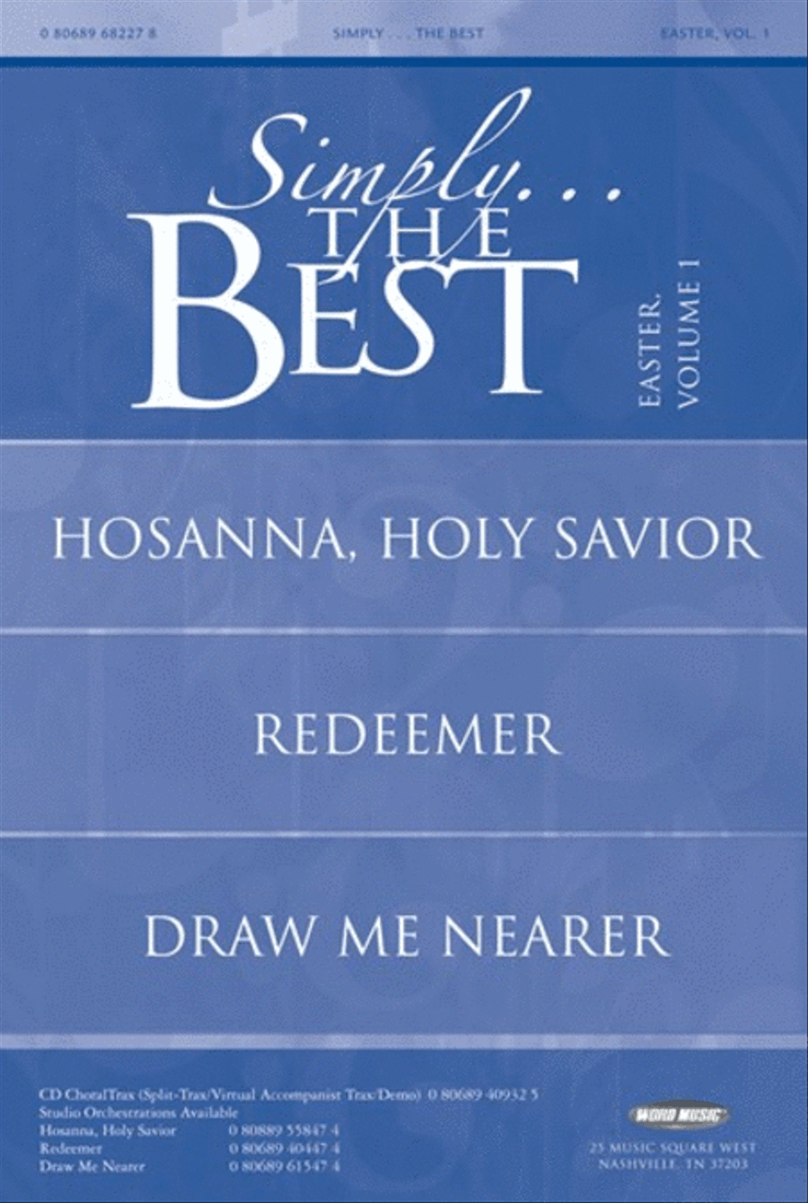 Simply The Best: Easter V1 - Booklet 4-Part scores gallery preview page 1
