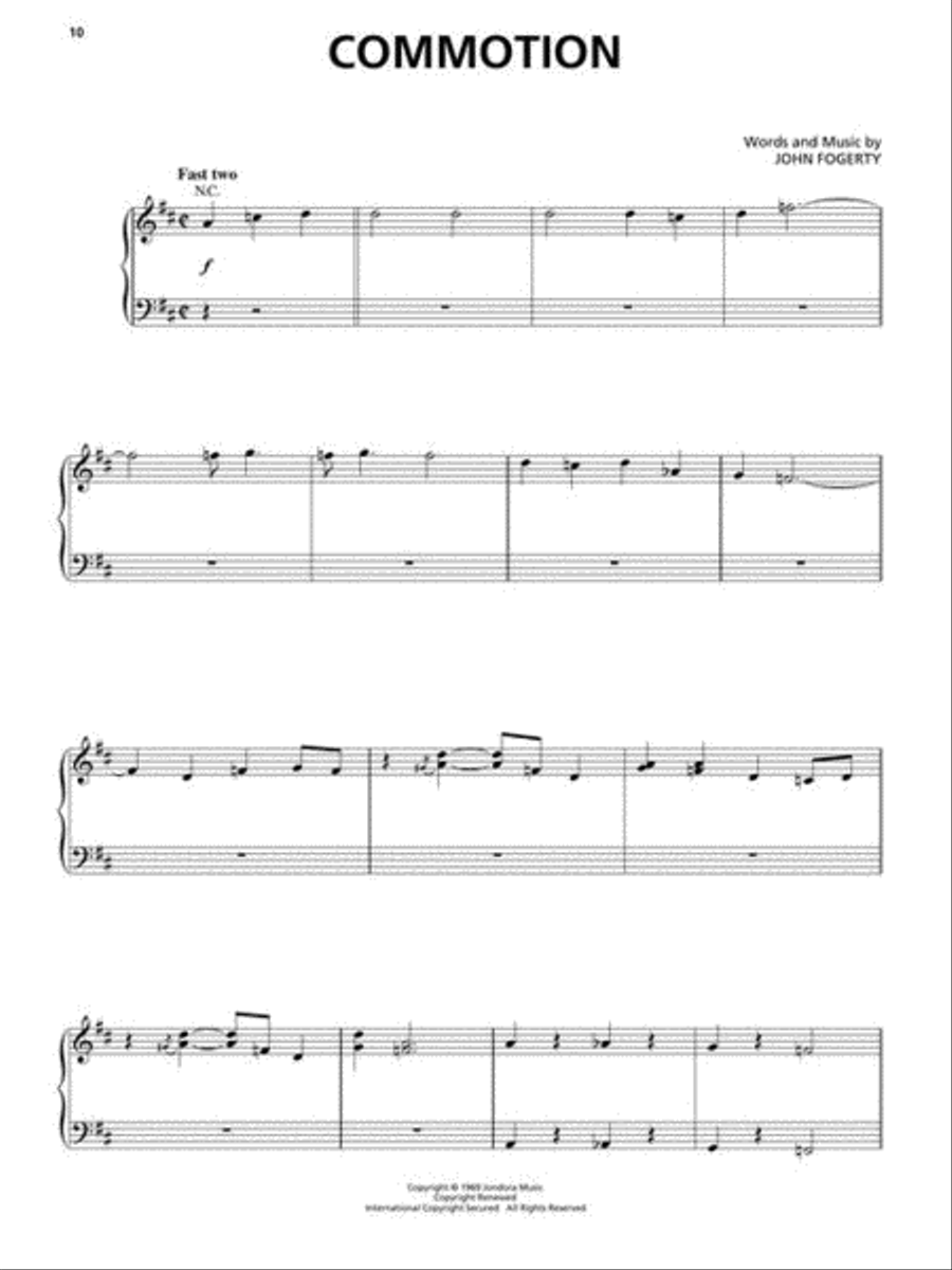 Creedence Clearwater Revival – Greatest Hits Piano, Vocal, Guitar scores gallery preview page 7