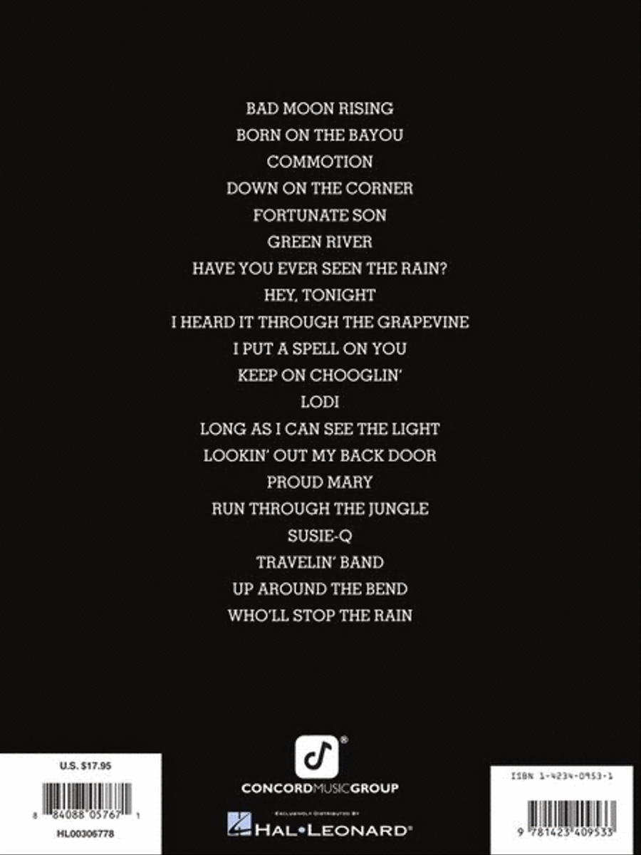 Creedence Clearwater Revival – Greatest Hits Piano, Vocal, Guitar scores gallery preview page 8