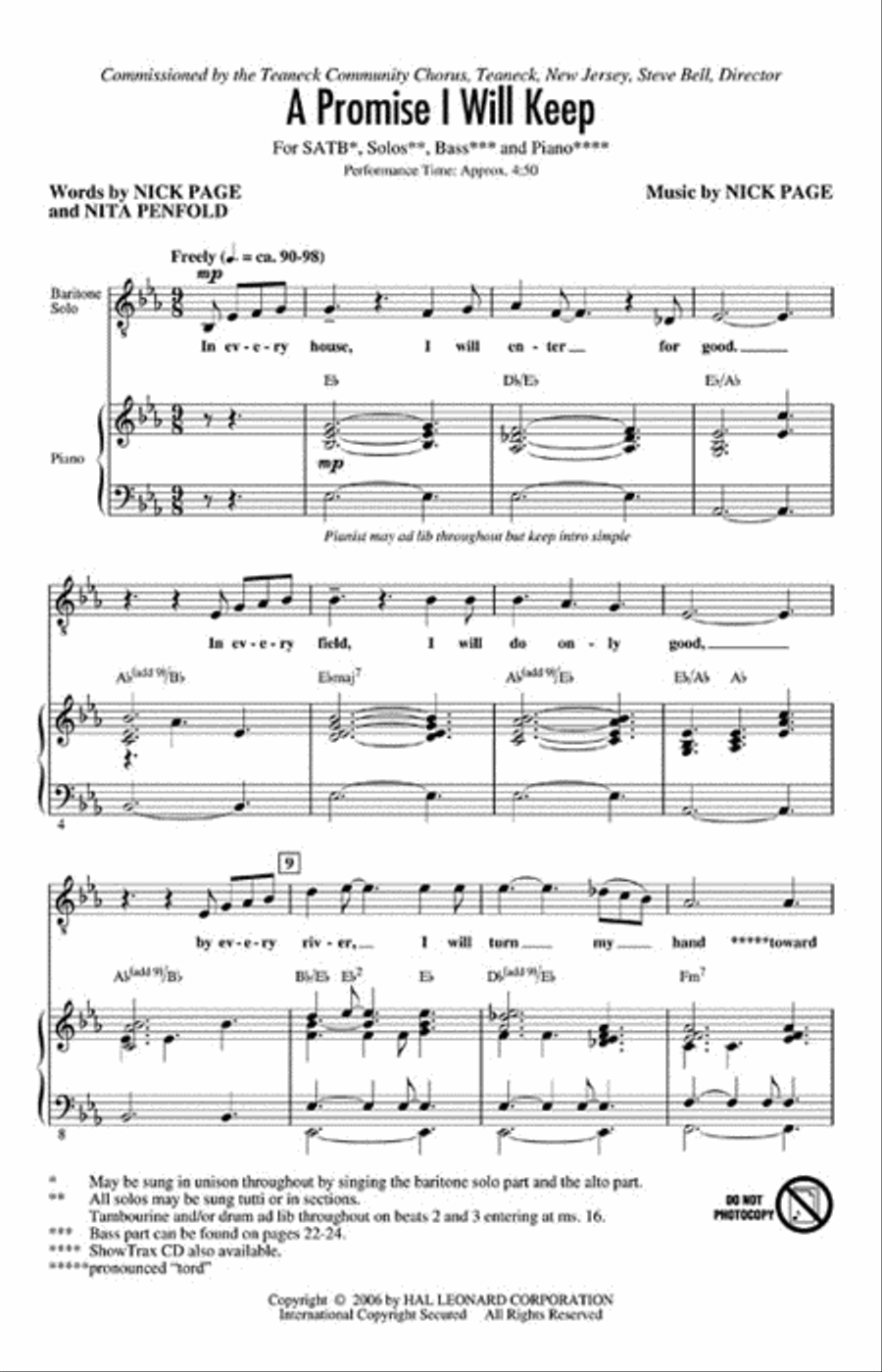 A Promise I Will Keep A Promise I Will Keep 4-Part scores gallery preview page 2