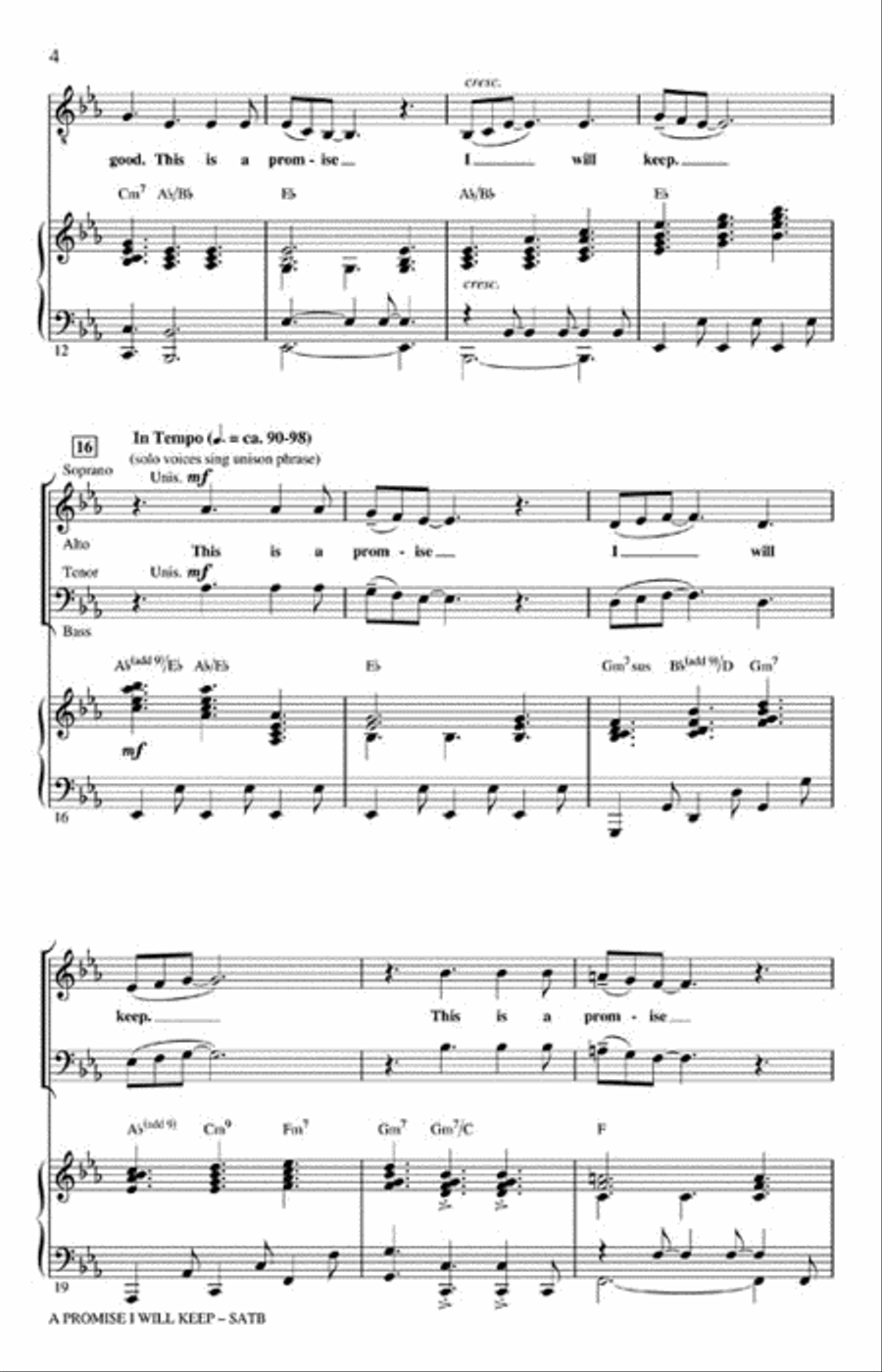 A Promise I Will Keep A Promise I Will Keep 4-Part scores gallery preview page 3
