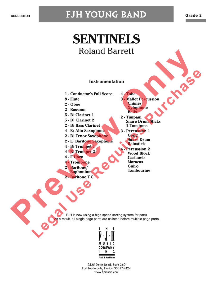 Sentinels Sentinels Concert Band scores gallery preview page 2