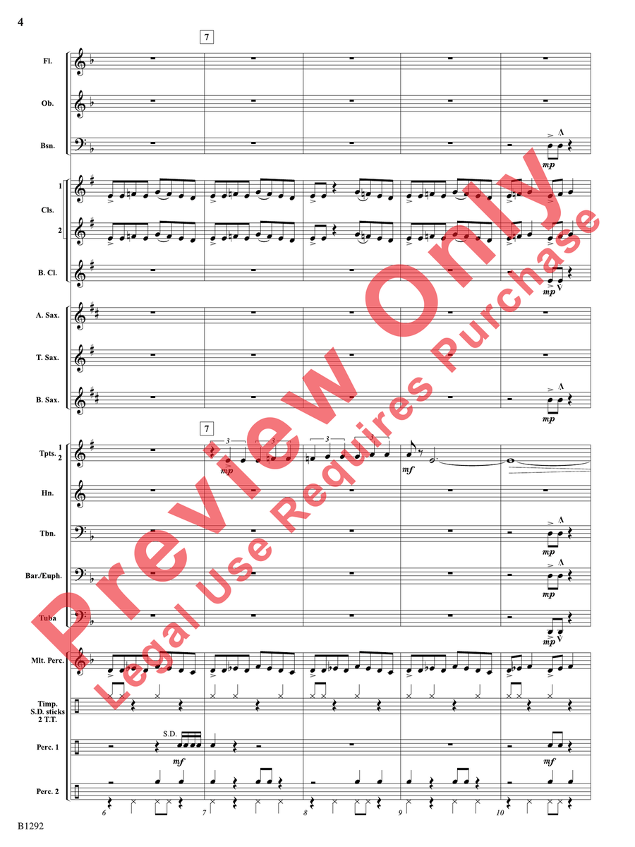 Sentinels Sentinels Concert Band scores gallery preview page 5