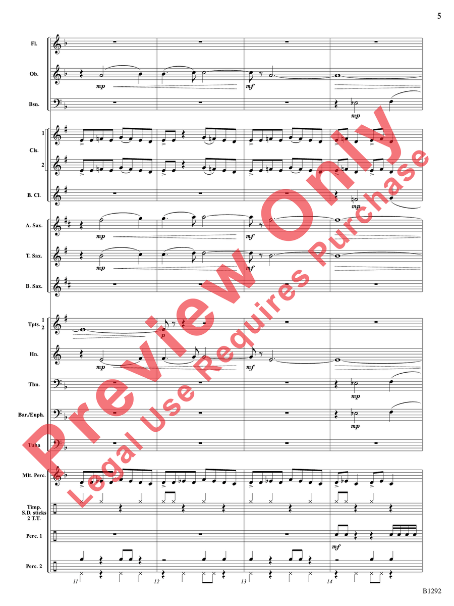 Sentinels Sentinels Concert Band scores gallery preview page 6