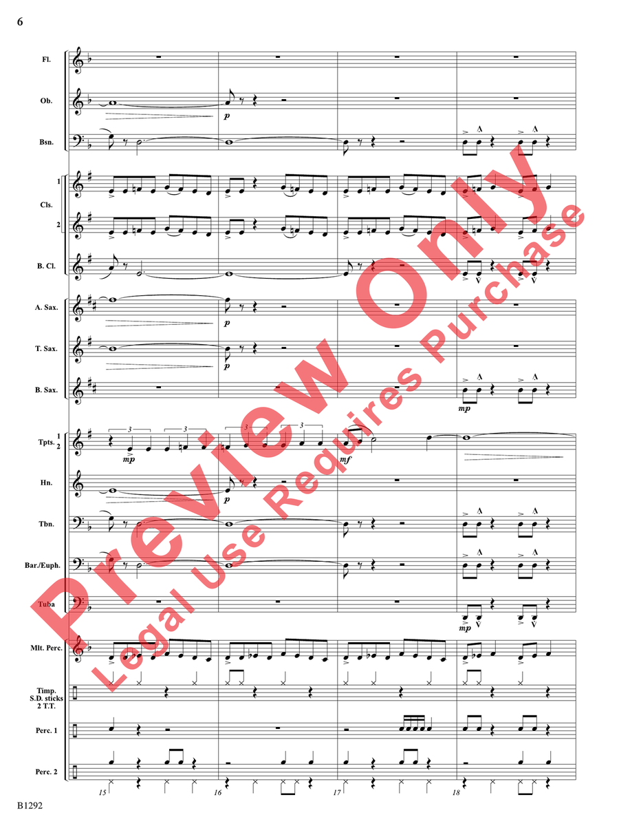 Sentinels Sentinels Concert Band scores gallery preview page 7