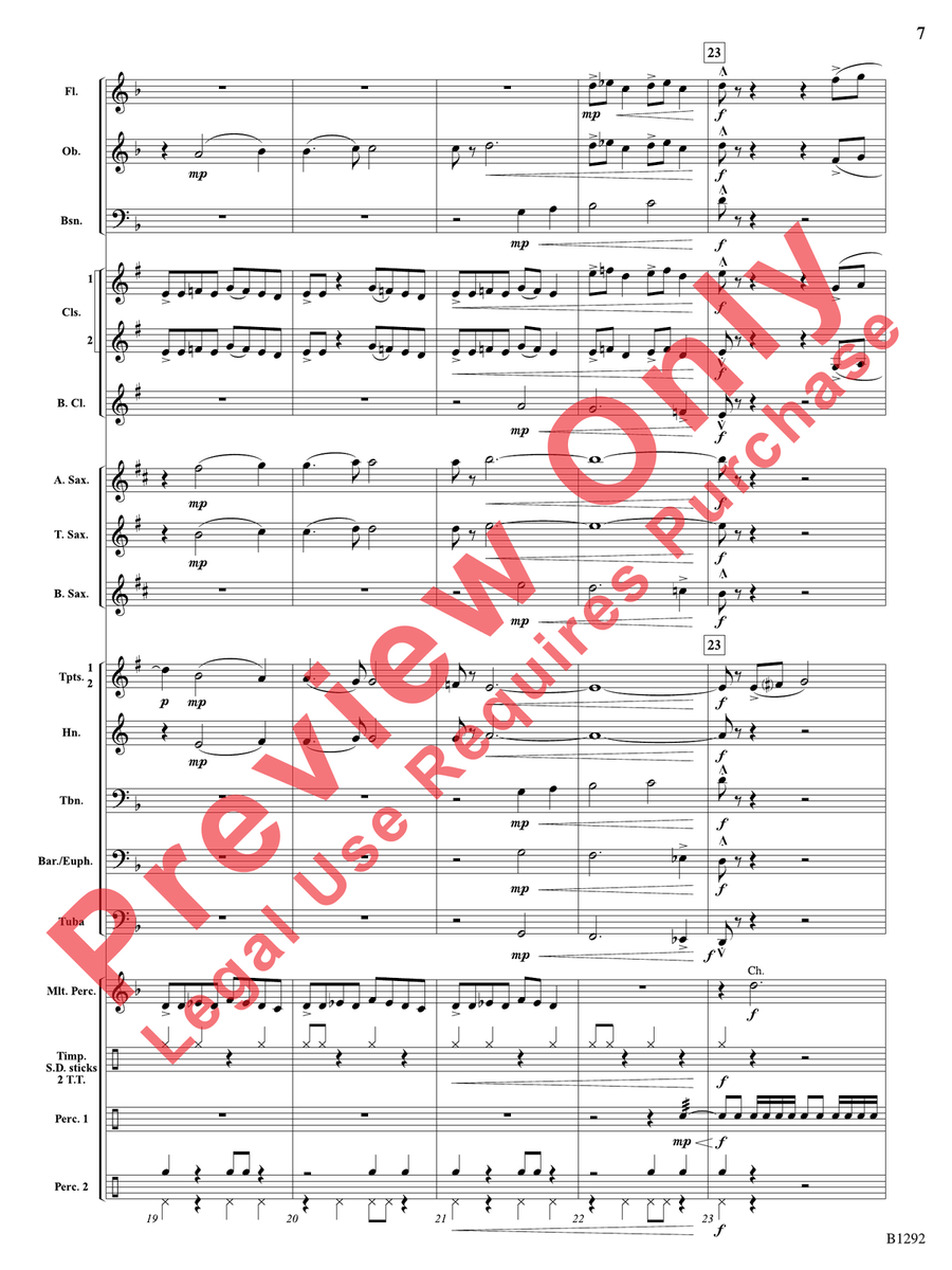 Sentinels Sentinels Concert Band scores gallery preview page 8