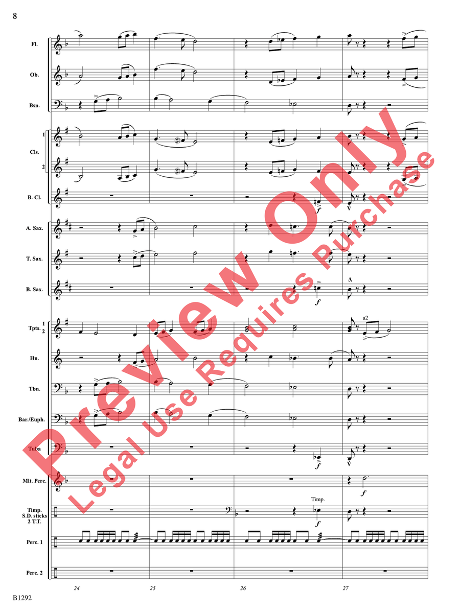 Sentinels Sentinels Concert Band scores gallery preview page 9