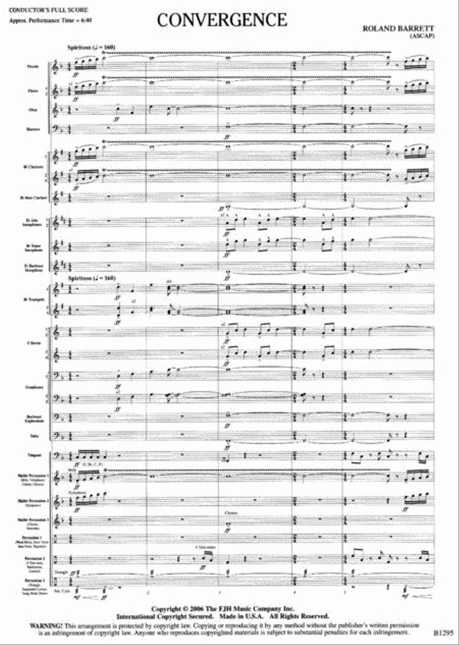 Convergence Concert Band scores gallery preview page 2