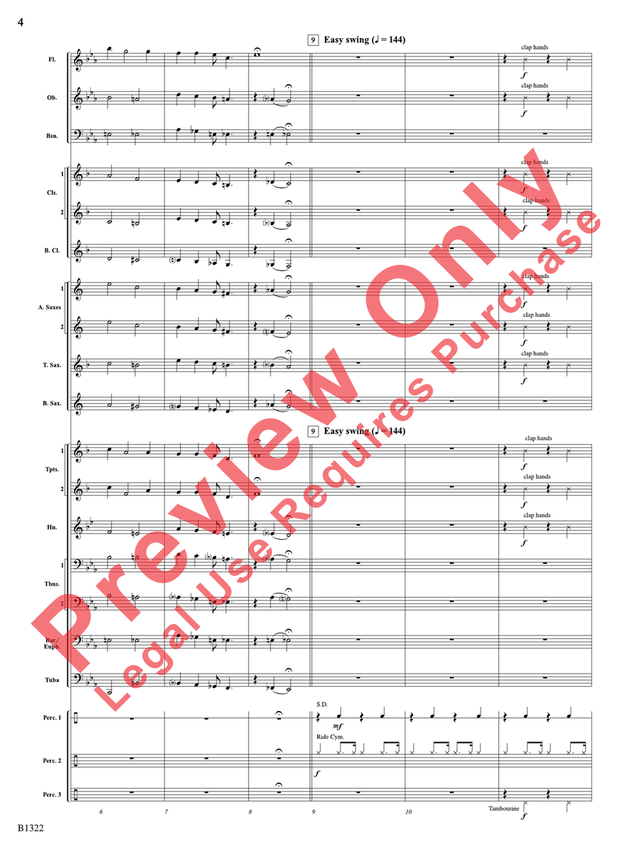 Go Tell It on the Mountain Concert Band scores gallery preview page 5