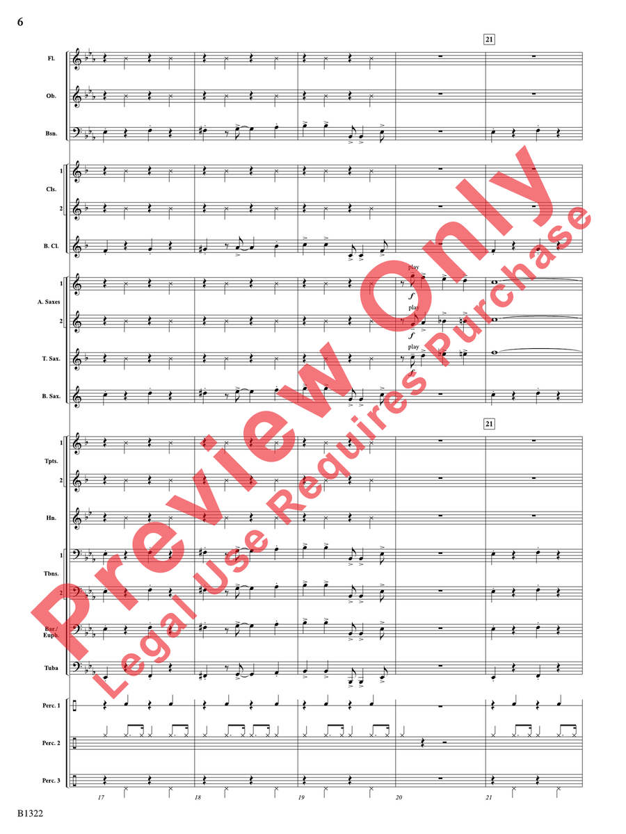 Go Tell It on the Mountain Concert Band scores gallery preview page 7