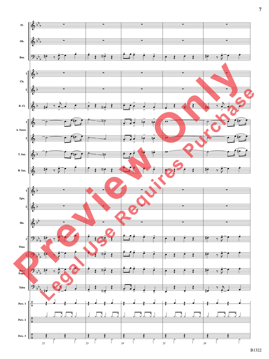 Go Tell It on the Mountain Concert Band scores gallery preview page 8