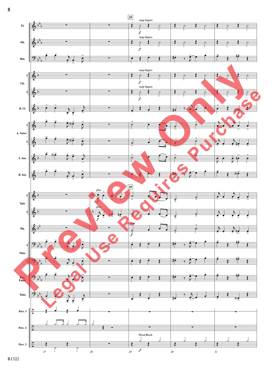 Go Tell It on the Mountain Concert Band scores gallery preview page 9