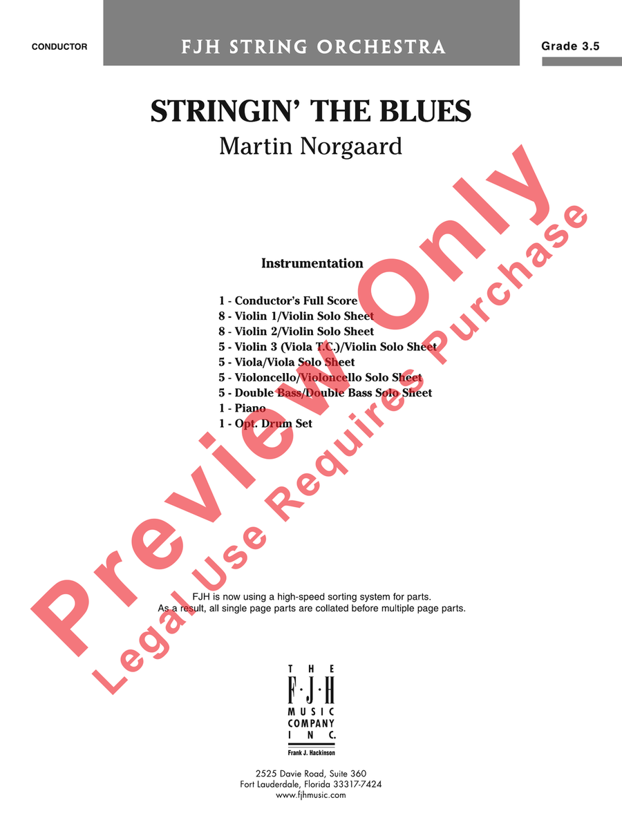 Stringin' the Blues Stringin' the Blues String Orchestra scores gallery preview page 2