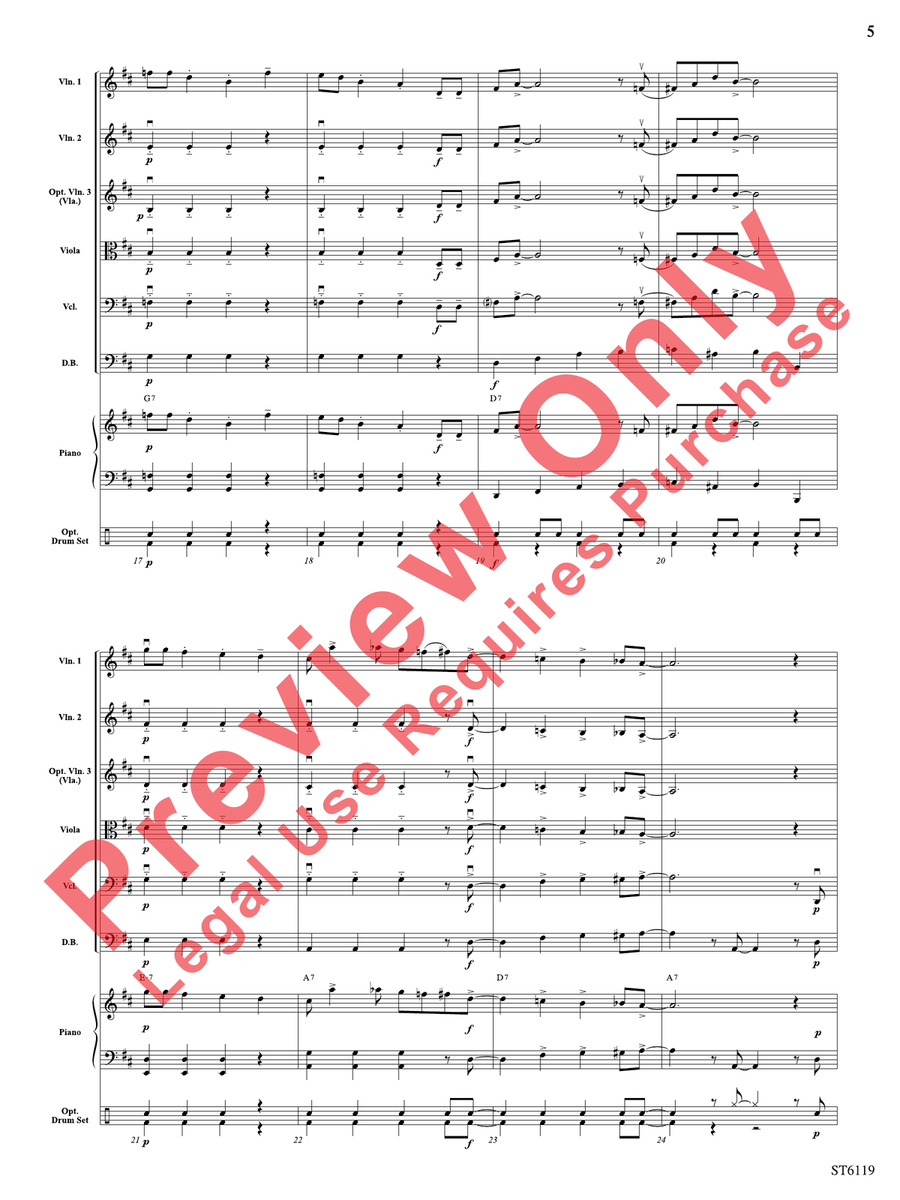 Stringin' the Blues Stringin' the Blues String Orchestra scores gallery preview page 6
