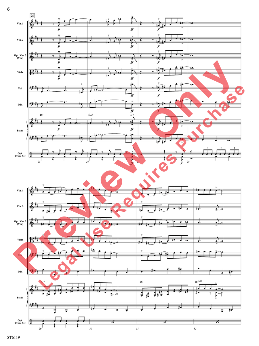 Stringin' the Blues Stringin' the Blues String Orchestra scores gallery preview page 7