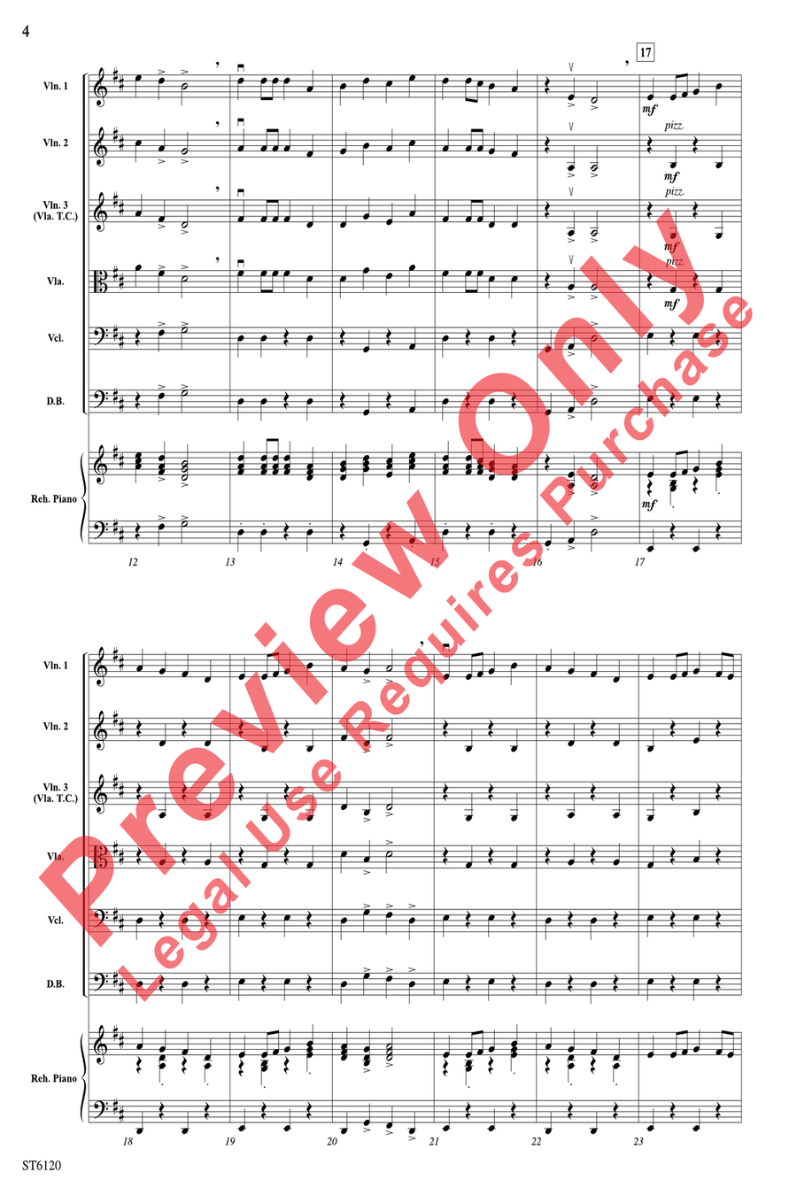 Hey Fiddle Fiddle! String Orchestra scores gallery preview page 4